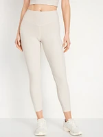 High-Waisted PowerSoft Ribbed 7/8 Leggings