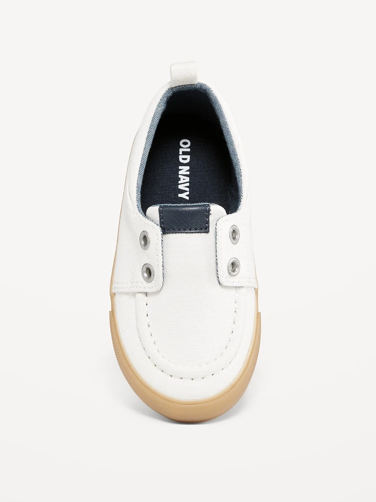 Canvas Boat-Shoe Sneakers for Toddler Boys
