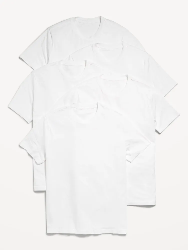 Solid Crew-Neck T-Shirt 5-Pack