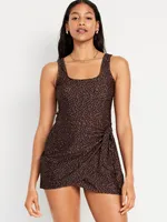 Side-Tie Swim Dress