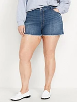 Curvy High-Waisted OG Jean Shorts -- 3-inch inseam