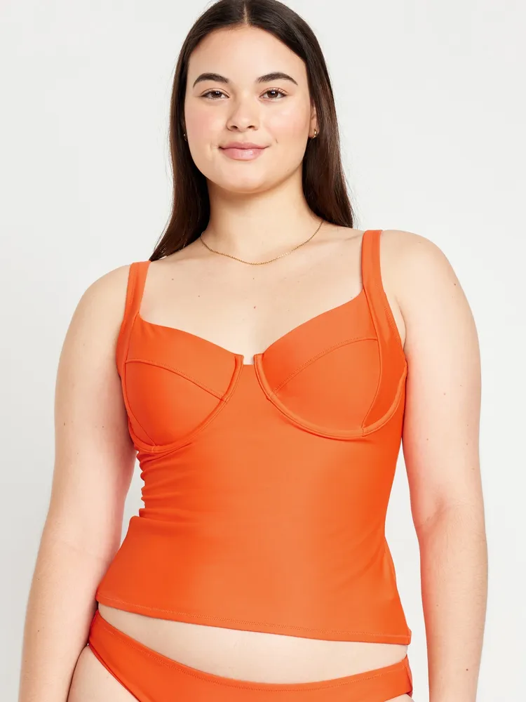 Underwire Tankini Swim Top