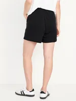 Extra High-Waisted Terry Shorts -- 5-inch inseam