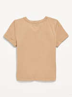 Fitted Crew-Neck T-Shirt for Girls