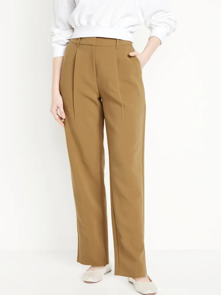 Extra High-Waisted Taylor Trouser Straight Pants