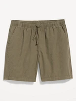 Seersucker Jogger Shorts -- 7-inch inseam