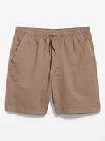 Seersucker Jogger Shorts -- 7-inch inseam