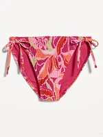 Mid-Rise String Bikini Swim Bottoms