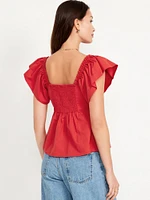 Flutter-Sleeve Top