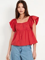 Flutter-Sleeve Top