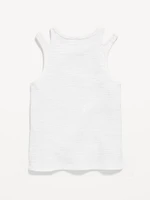 Cutout-Shoulder Tank Top for Girls