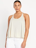 Rib-Knit Strappy Tank Top