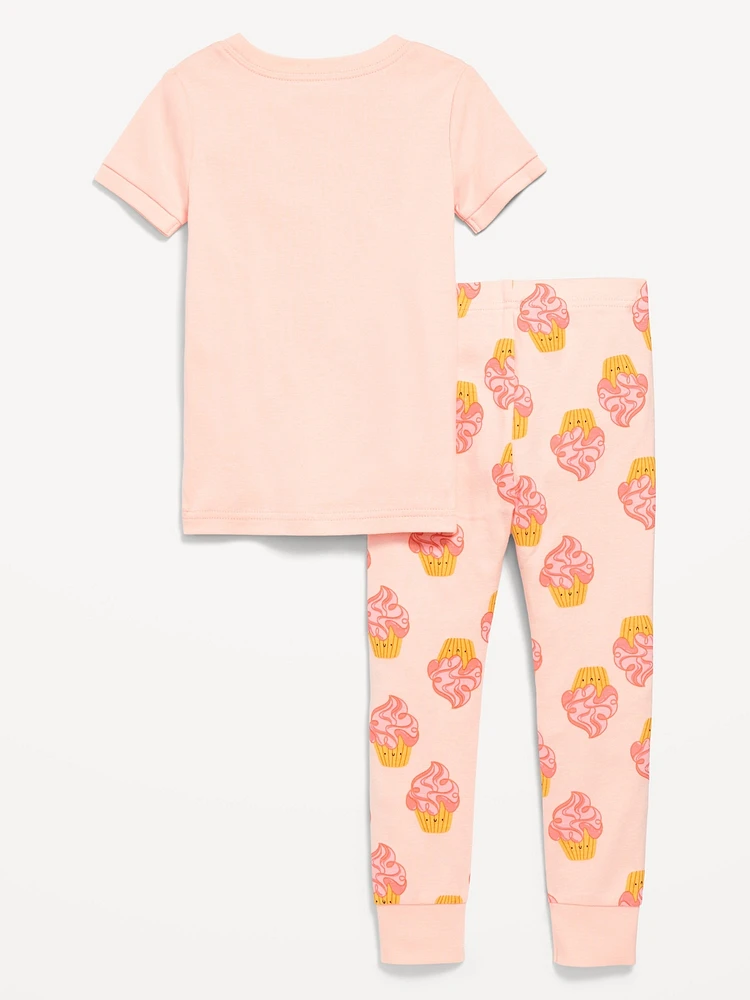 Unisex Printed Pajama Set for Toddler & Baby