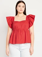 Flutter-Sleeve Top