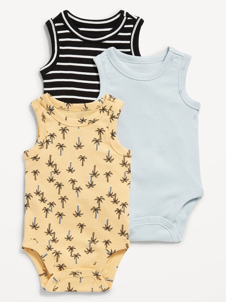 Sleeveless Bodysuit 3-Pack for Baby