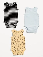 Sleeveless Bodysuit 3-Pack for Baby