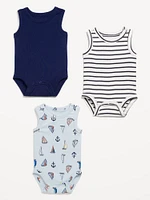Sleeveless Bodysuit 3-Pack for Baby