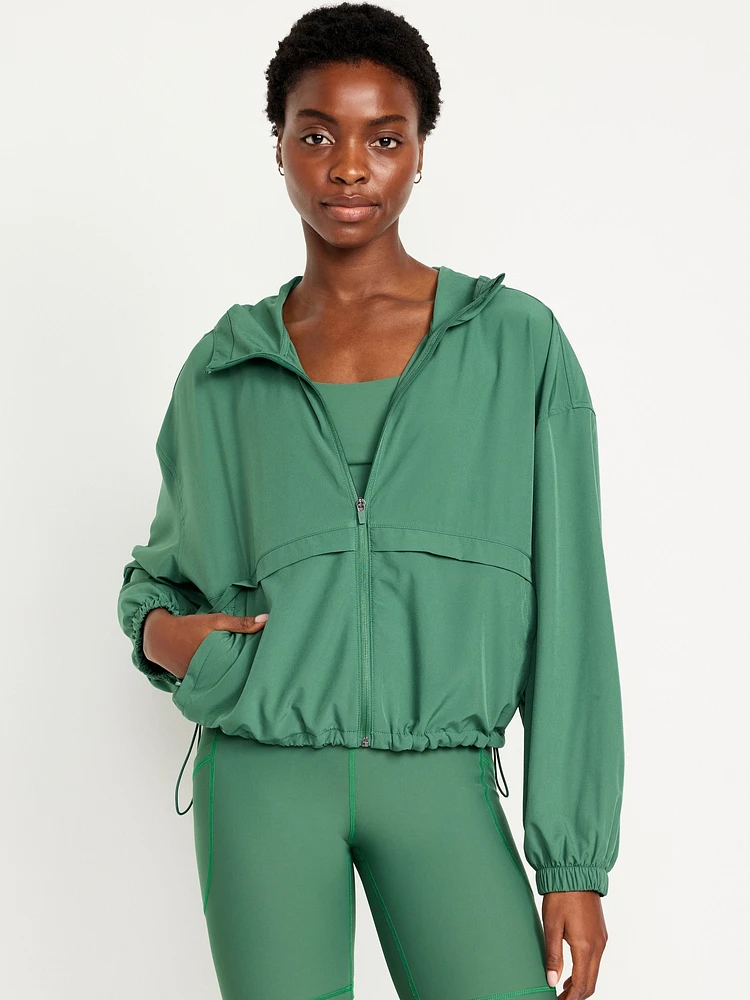 StretchTech Crop Zip Jacket