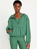 StretchTech Crop Zip Jacket