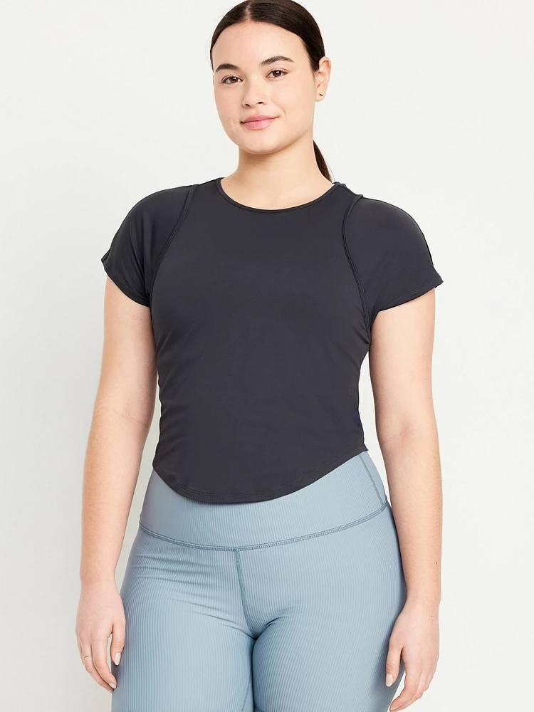 FlowForm Crop Cutout-Back Top