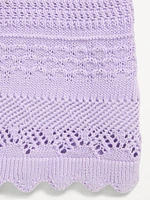 Crochet-Knit Tank Top for Girls