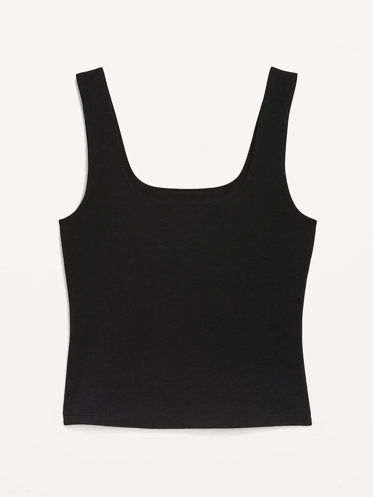 Double-Layer Crop Tank Top