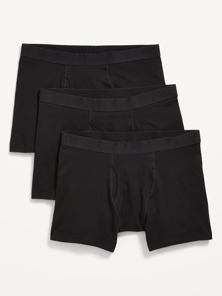 3-Pack Boxer Briefs -- 4.5-inch inseam