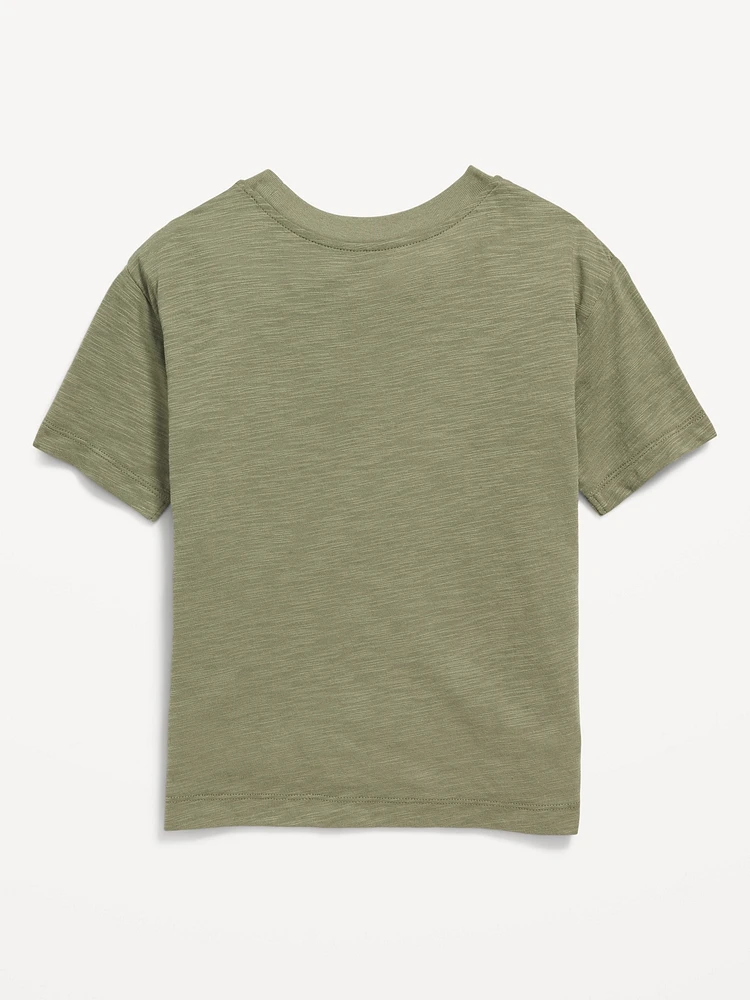 Oversized Flap-Pocket T-Shirt for Toddler Boys