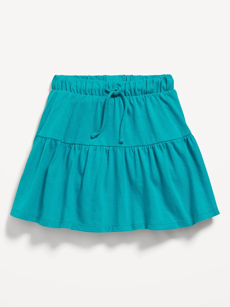 Tiered Jersey-Knit Skort for Toddler Girls