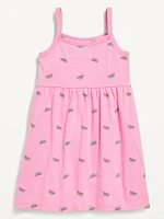 Printed Sleeveless Fit and Flare Dress for Toddler Girls