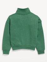 Long-Sleeve Quarter Zip Sweatshirt for Girls