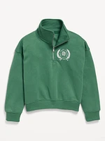 Long-Sleeve Quarter Zip Sweatshirt for Girls