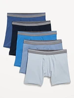 5-Pack Soft-Washed Boxer Briefs -- 6.25-inch inseam