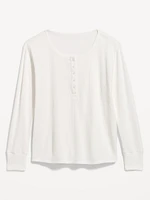 Waffle Lounge Long-Sleeve Top