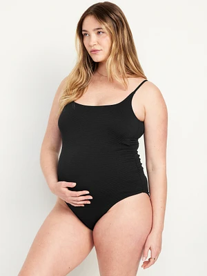 Maternity Scoop-Neck One-Piece Swimsuit
