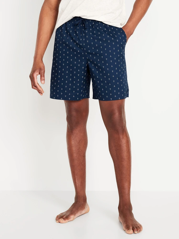 2-Pack Poplin Pajama Shorts -- 7-inch inseam