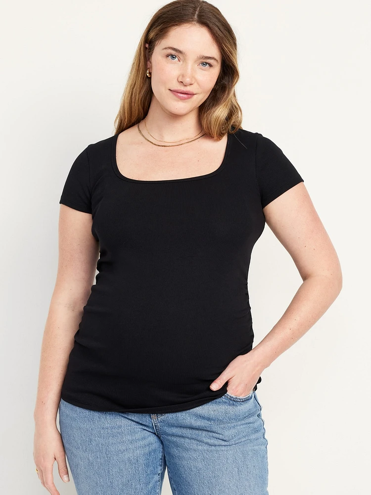 Maternity Square-Neck T-Shirt