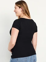 Maternity Square-Neck T-Shirt