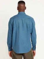 Classic Fit Everyday Linen-Blend Shirt