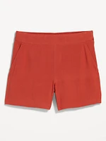 High-Waisted Playa Shorts -- 4-inch inseam