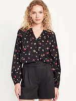 Long-Sleeve Floral Top