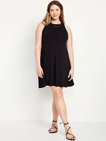 Maternity High Neck Swing Mini Dress