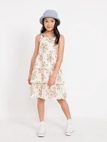 Sleeveless Tiered Eyelet Dress for Girls