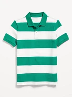 Printed Pique Polo Shirt for Boys