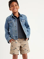 Above Knee Printed Jogger Shorts for Boys