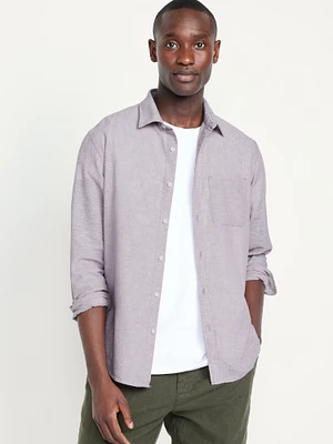 Classic Fit Everyday Linen-Blend Shirt