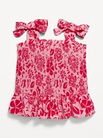 Sleeveless Smocked Top for Toddler Girls