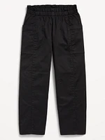 Loose Ruffle-Trim Pull-On Pants for Girls