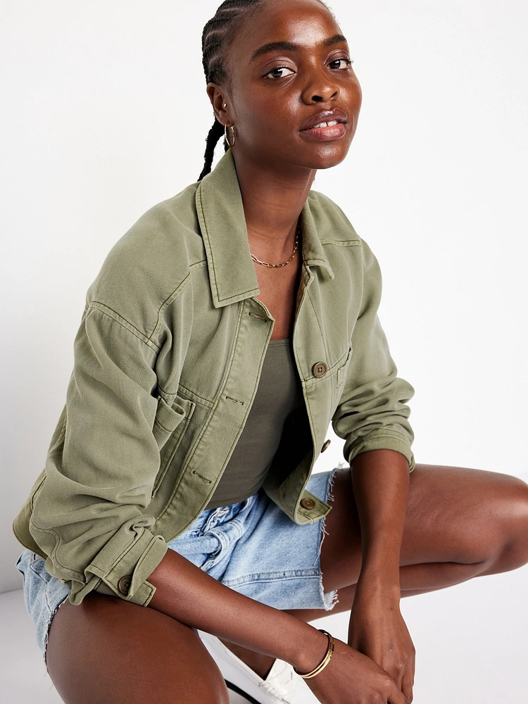 Crop Utility Jacket