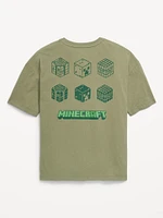 Minecraft™ Oversized Gender-Neutral Graphic T-Shirt for Kids